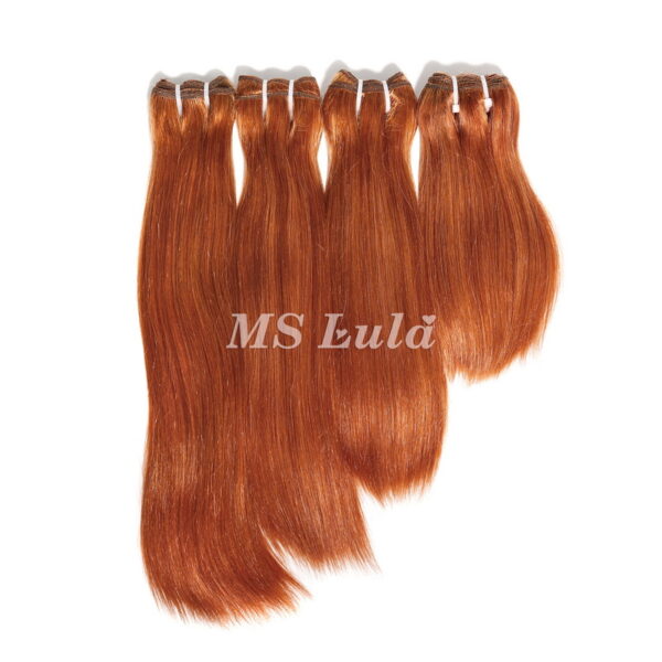 #350 Ginger Straight Human Hair Bundles - Image 3